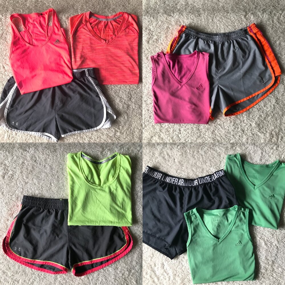 10 Piece Activewear Bundle (Women’s Size Medium + Small)